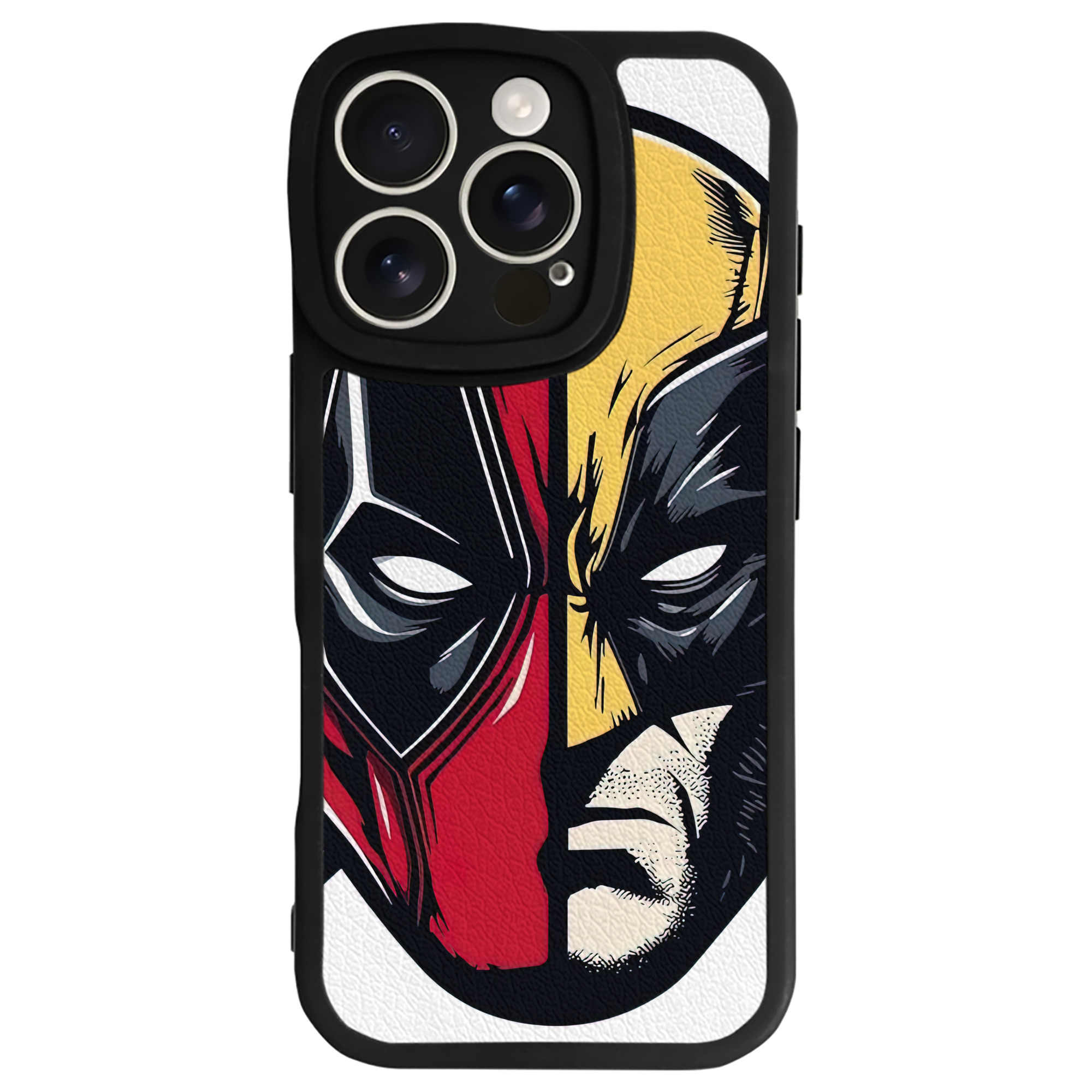 （画像用） Deadpool デッドプール 【iPhone 16シリーズ対応】シリコンスマホケース（レザー調） 材質：シリコン